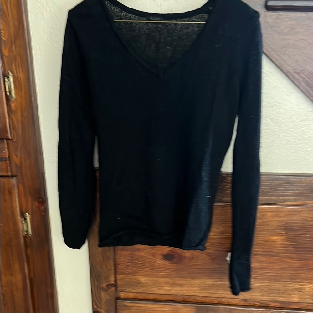Brandy Melville Black V-Neck Sweater